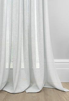 Kalahari Voile, Pure White - Made to Measure Curtains